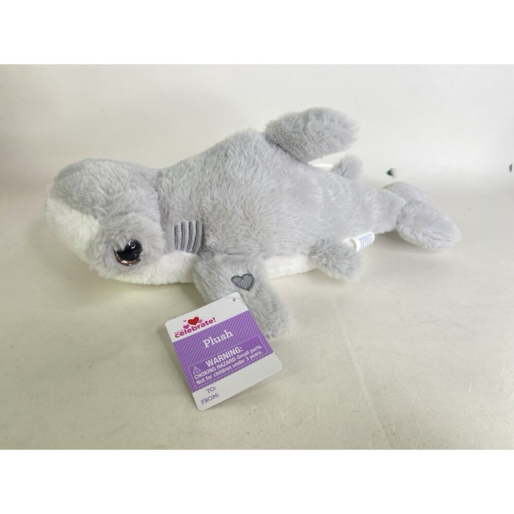 Hammerhead Shark Gray Sea Life Plush Stuffed Animal Toy Way To Celebrate Walmart